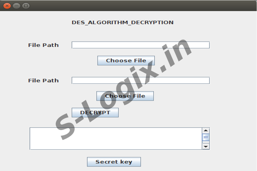 Encrypt and Decrypt data using DES7
