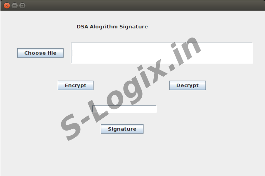 Encrypt and Decrypt data using digital-signature-algorithm1