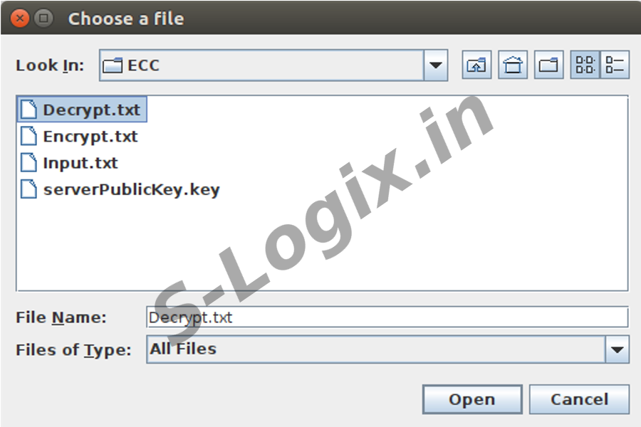 Encrypt and Decrypt data using eliptic-curve-cryptography-algorithm10
