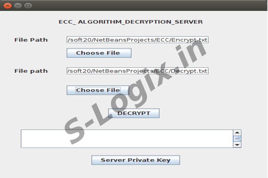 Encrypt and Decrypt data using eliptic-curve-cryptography-algorithm11