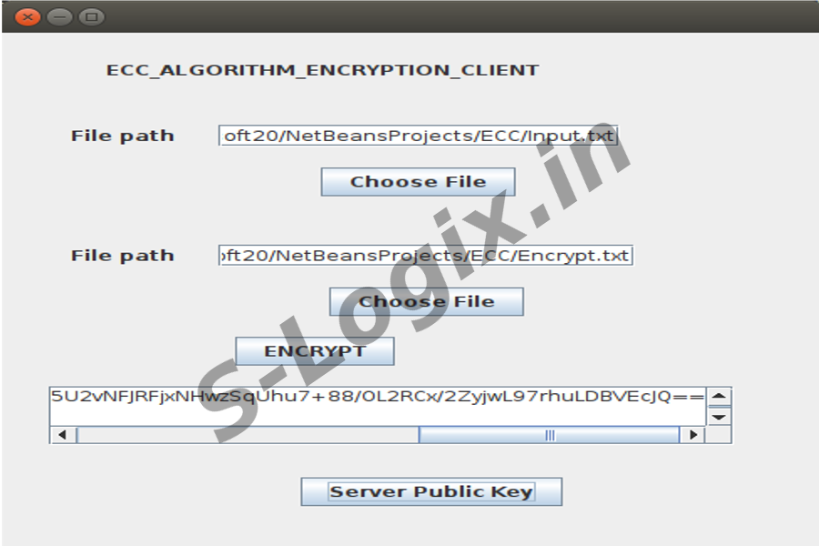 Encrypt and Decrypt data using eliptic-curve-cryptography-algorithm13