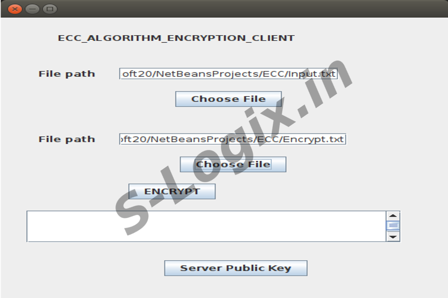 ECC based encrypt and decrypt the Text File using Java | S-Logix