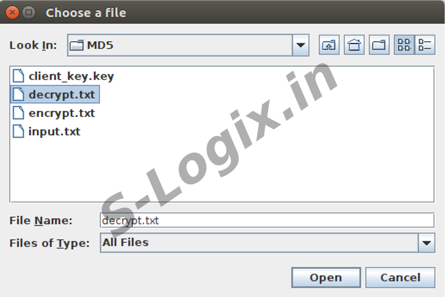 Encrypt and Decrypt data using md510