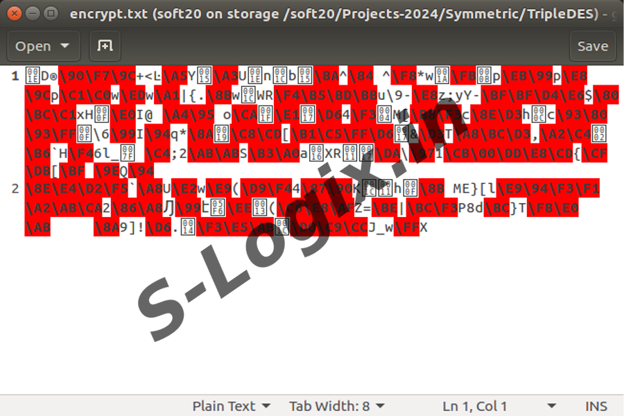 TripleDES based encrypt and decrypt of a Text File using Java | S-Logix