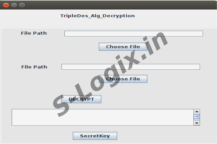 TripleDES based encrypt and decrypt of a Text File using Java | S-Logix