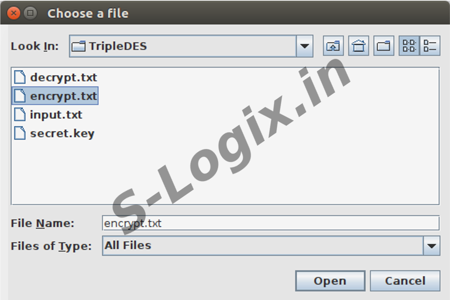 TripleDES based encrypt and decrypt of a Text File using Java | S-Logix