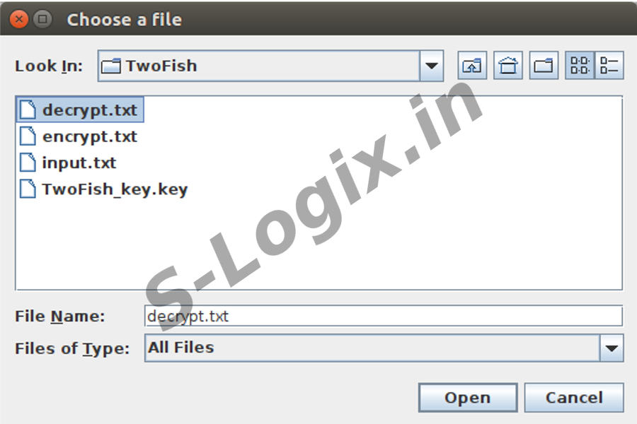 Encrypt and Decrypt data using twofish-algorithm10