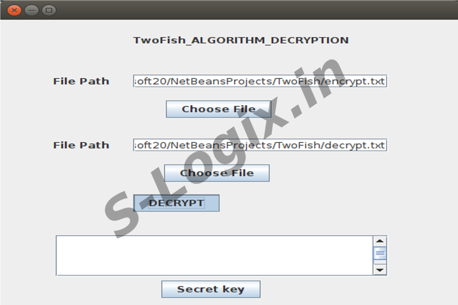 Encrypt and Decrypt data using twofish-algorithm11