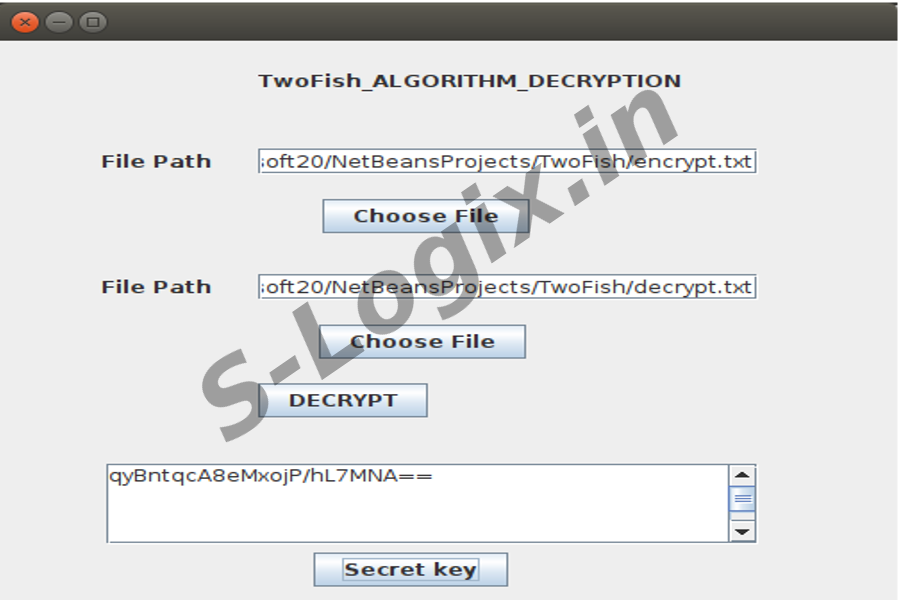 Encrypt and Decrypt data using twofish-algorithm14