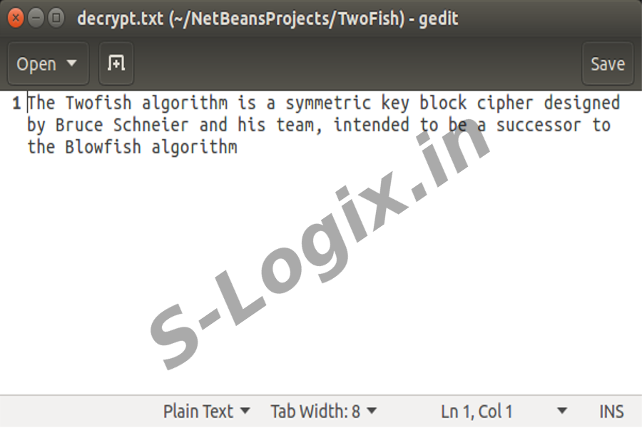Encrypt and Decrypt data using twofish-algorithm18