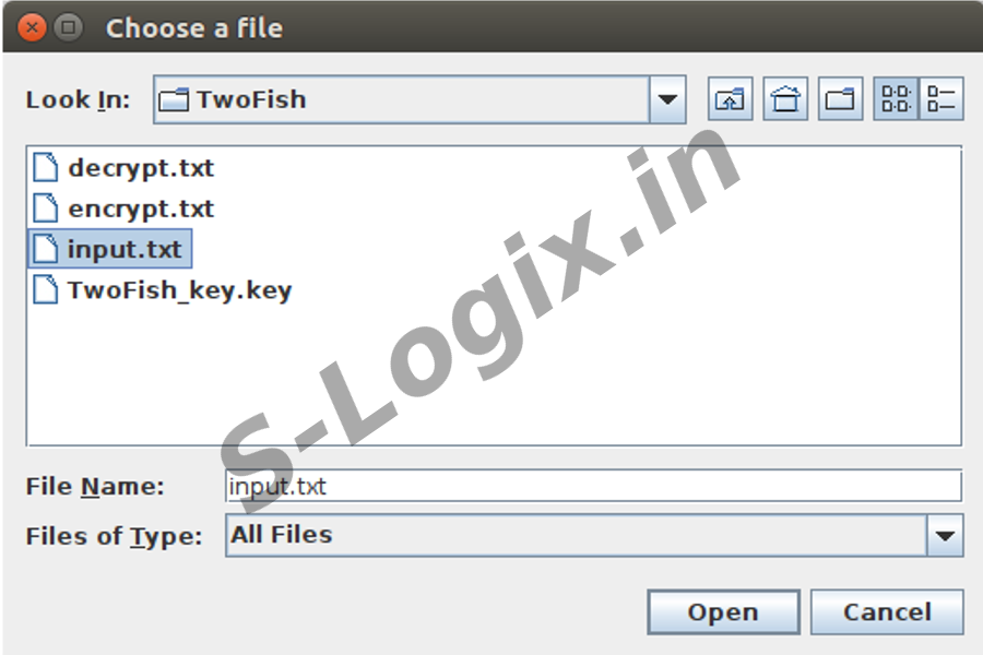 Encrypt and Decrypt data using twofish-algorithm2