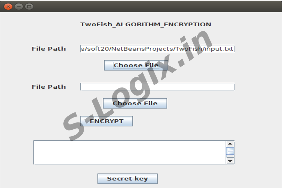Encrypt and Decrypt data using twofish-algorithm3