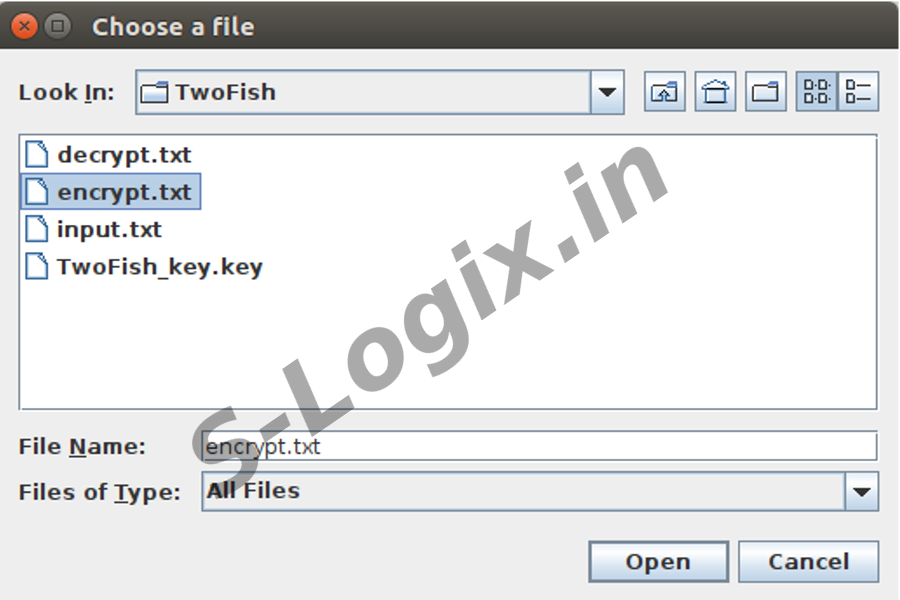 Encrypt and Decrypt data using twofish-algorithm4