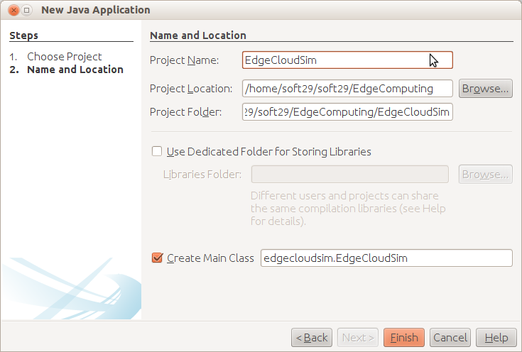 Create a new Project by selecting the “NewProject” command from the file menu of IDE