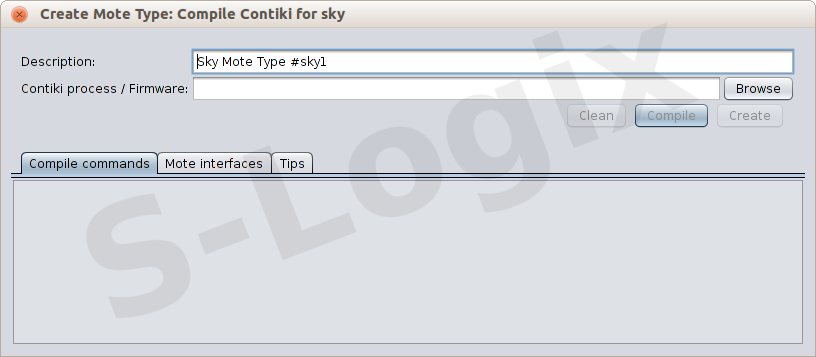 Go to mote option select add motes and give create new mote type and select sky mote