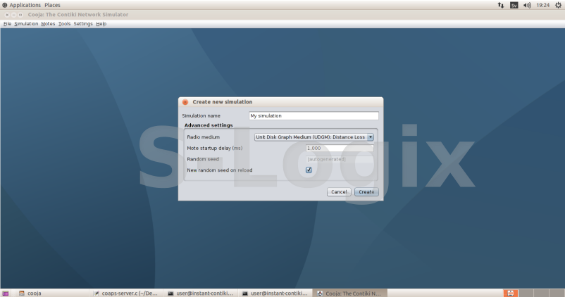 File -new simulation (or) (ctrl+ n)