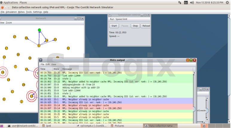run the cooja simulation
