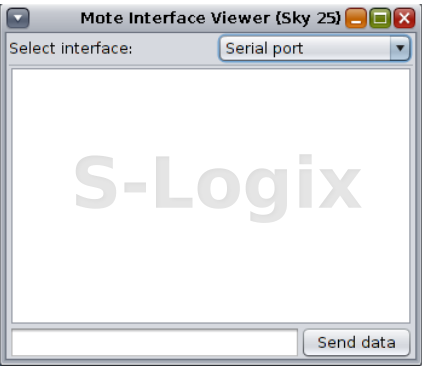 Serial port window will open