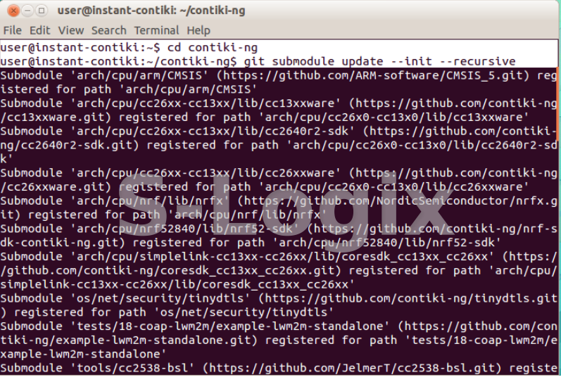 Git submodule update and Installation