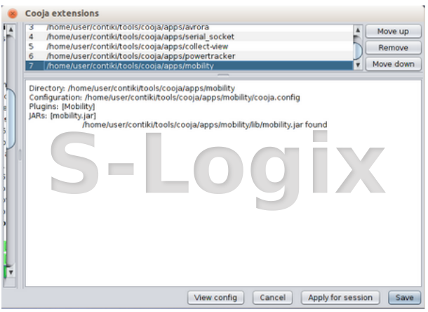 Save plugins in Cooja Simulator