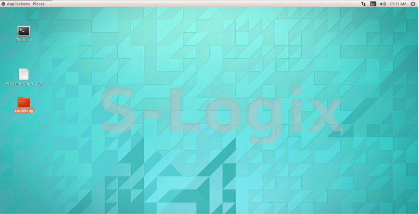 Now click contiki-NG in desktop winndow