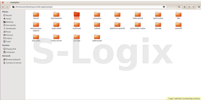 Then open file at location contiki-ng
