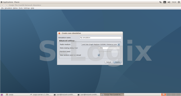create new simulation with random seeding