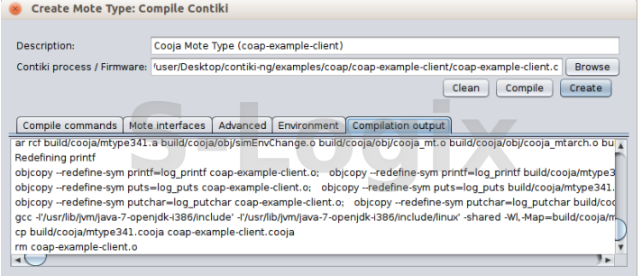 Create a client node in cooja mote type