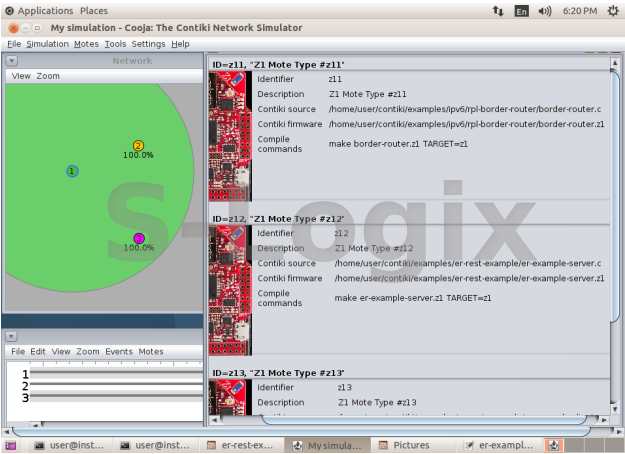Open - Contiki Cooja Network simulator
