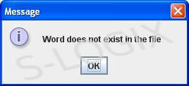 Find whether a word exist in a file or not
