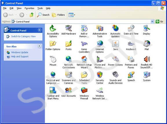 How to set DSN (Data Source Name) in windows XP
