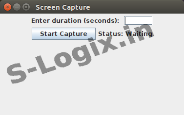 The user creates the GUI for capturing duration.