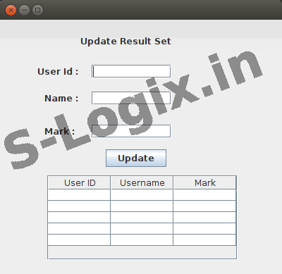 Enter user data