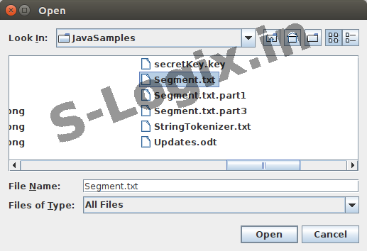User clicks the 'Choose File' button to navigate the local device and select a file