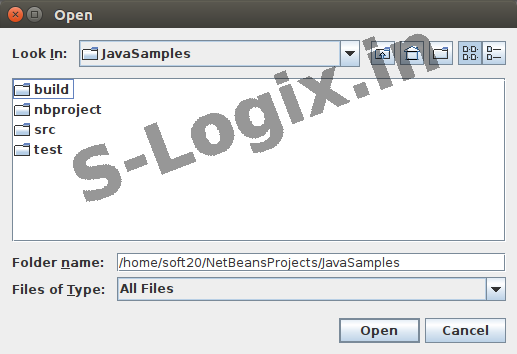 The user selects a directory to store the segmented files.