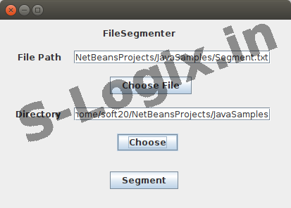 Segmented files (Part 1, Part 2, Part 3) are generated in the specified directory.