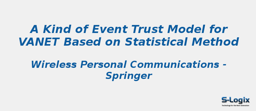 A Kind of Event Trust Model for VANET Based on Statistical Method