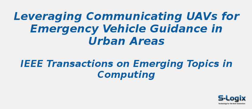 Leveraging Communicating UAVs for Emergency Vehicle Guidance in Urban Areas