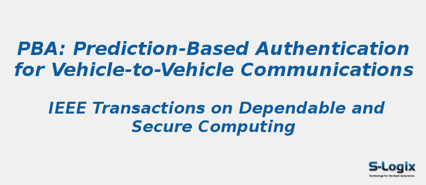 PBA: Prediction-Based Authentication for Vehicle-to-Vehicle Communications