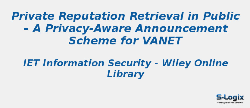 Private Reputation Retrieval in Public – A Privacy-Aware Announcement Scheme for VANET