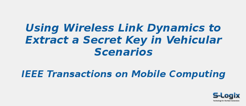 Using Wireless Link Dynamics to Extract a Secret Key in Vehicular Scenarios