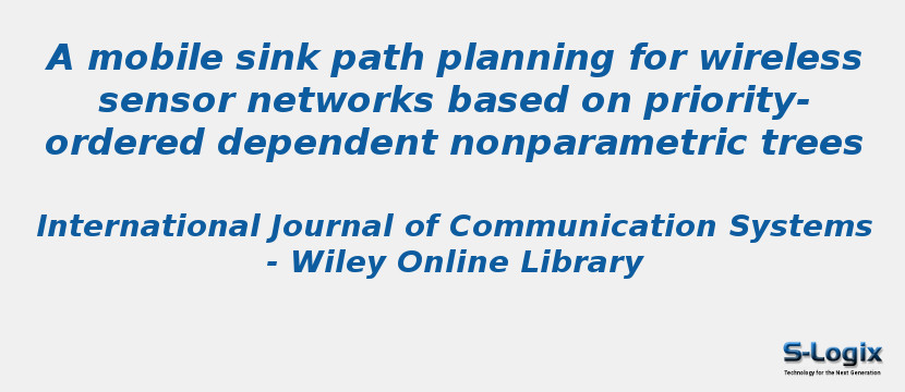 A mobile sink path planning for wireless sensor networks based on priority-ordered dependent nonparametric trees