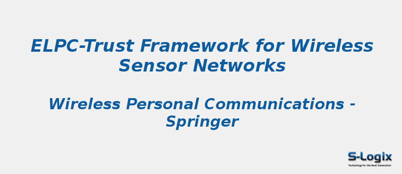 ELPC-Trust Framework for Wireless Sensor Networks