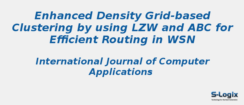 Enhanced Density Grid-based Clustering by using LZW and ABC for Efficient Routing in WSN