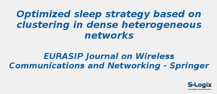 Optimized sleep strategy based on clustering in dense heterogeneous networks