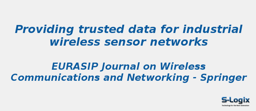 Providing trusted data for industrial wireless sensor networks