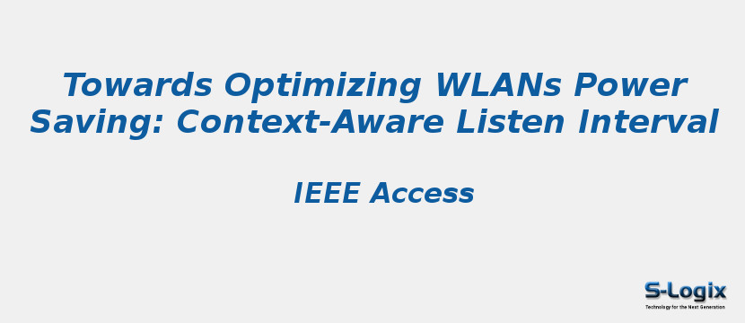 Towards Optimizing WLANs Power Saving: Context-Aware Listen Interval